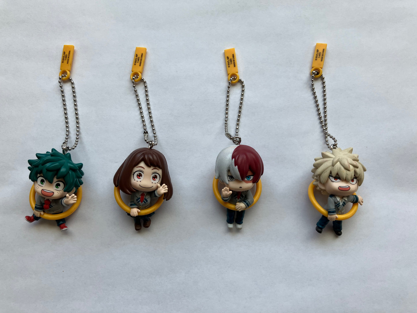 MHA "Konnichiwa" Keychain set