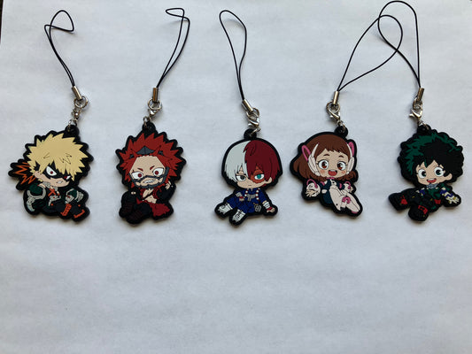 MHA chibi keychain set